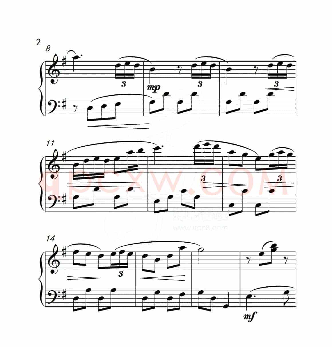 第五级 小小行列（中国音乐学院钢琴考级作品1~6级）