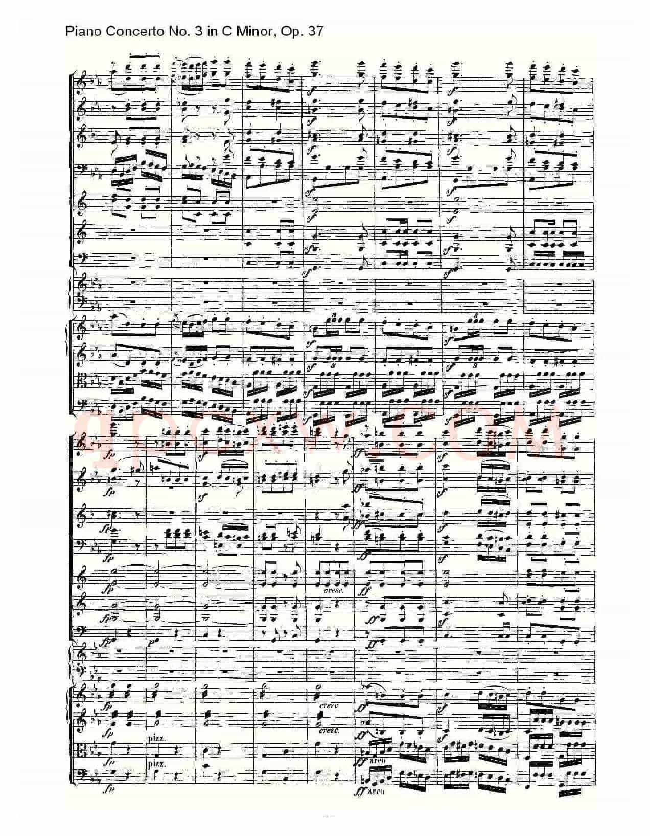 C小调钢琴第三协奏曲 Op.37 第三乐章