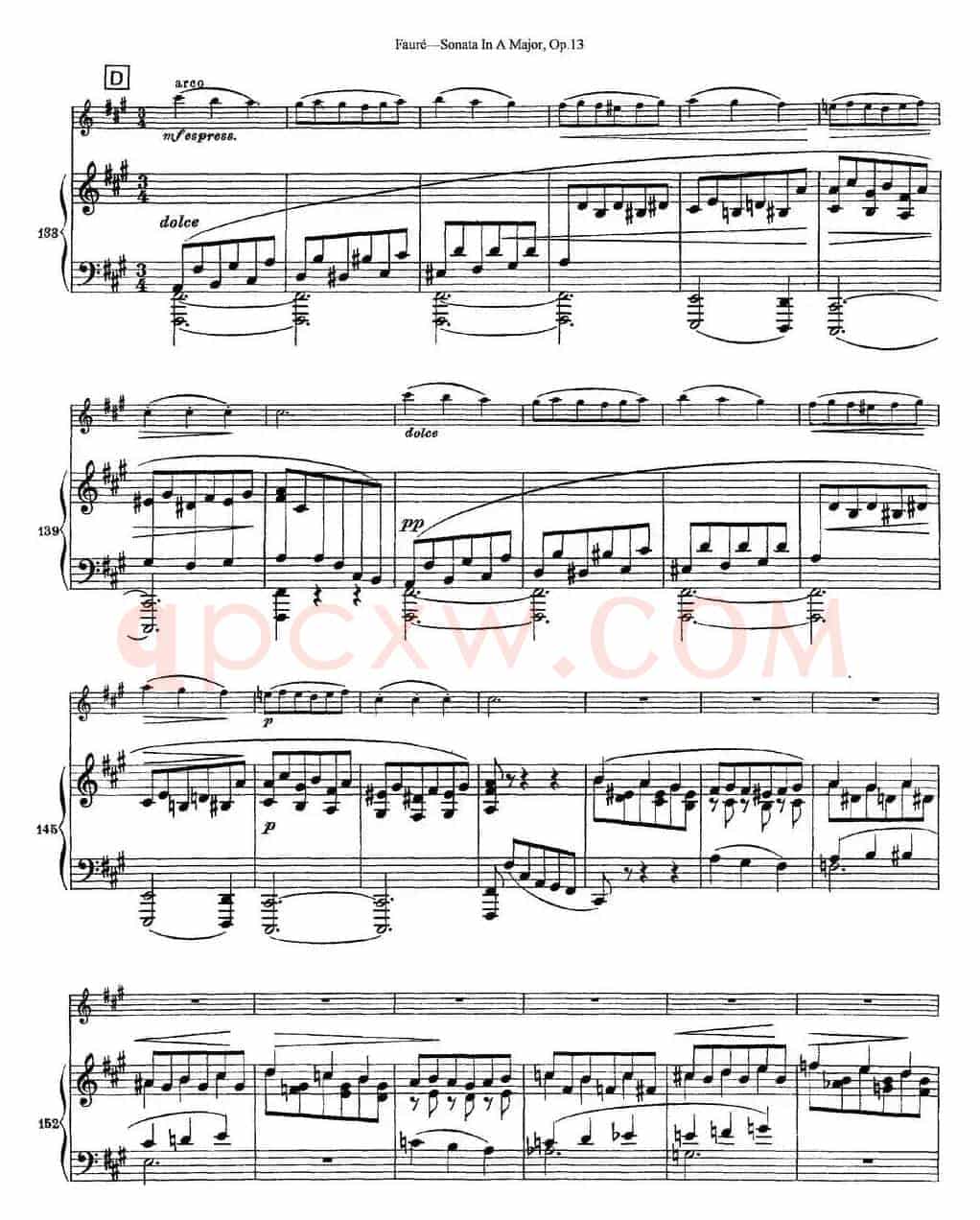 Violin Sonata No.1 Op.13（小提琴+钢琴伴奏）