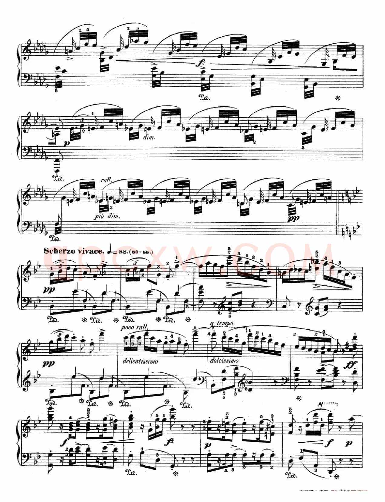Variations on Je Vends Des Scapulaires Op.12(降B大调华丽变奏曲)