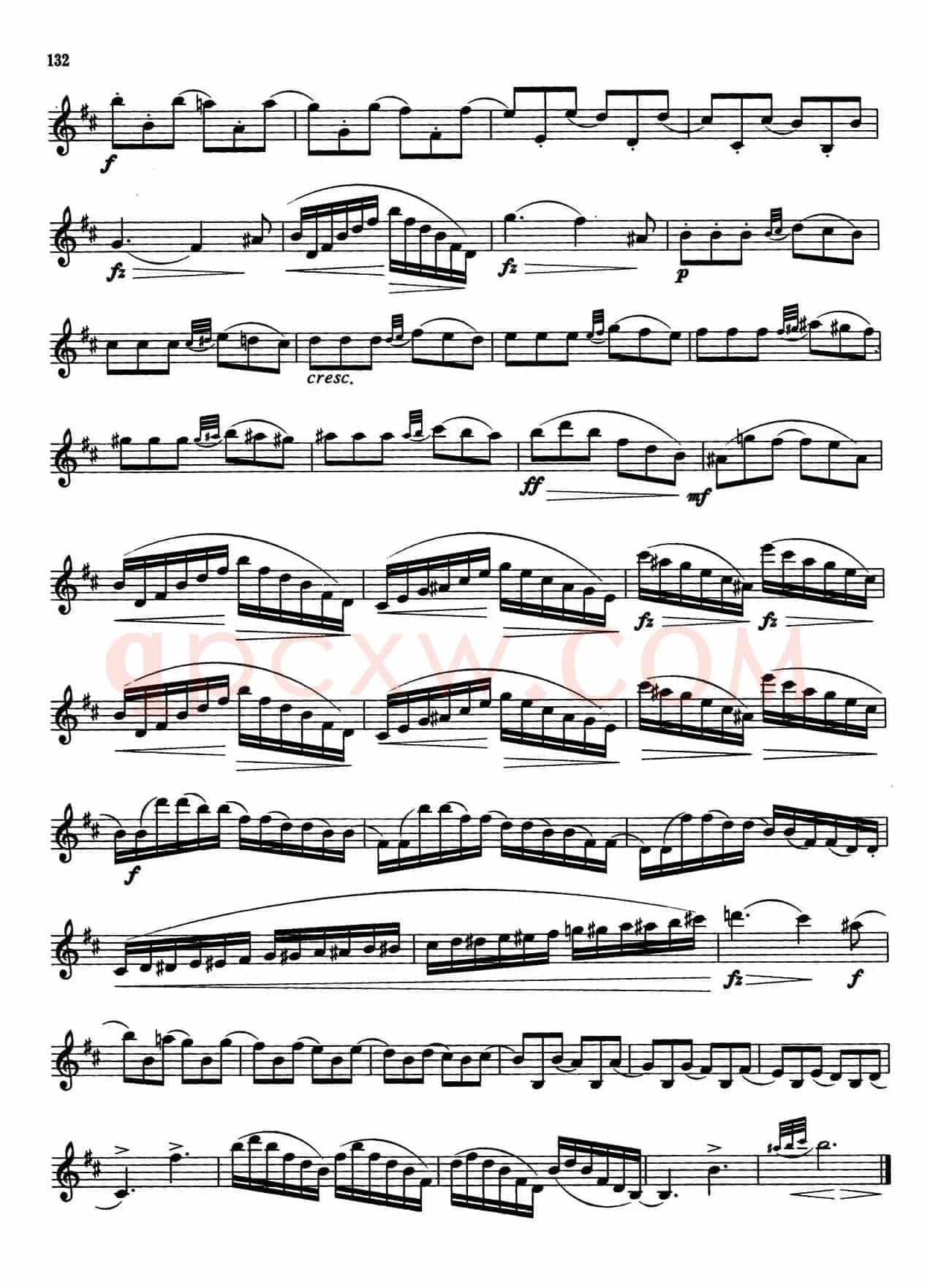 萨克斯管业余考级七级练习曲（8首）