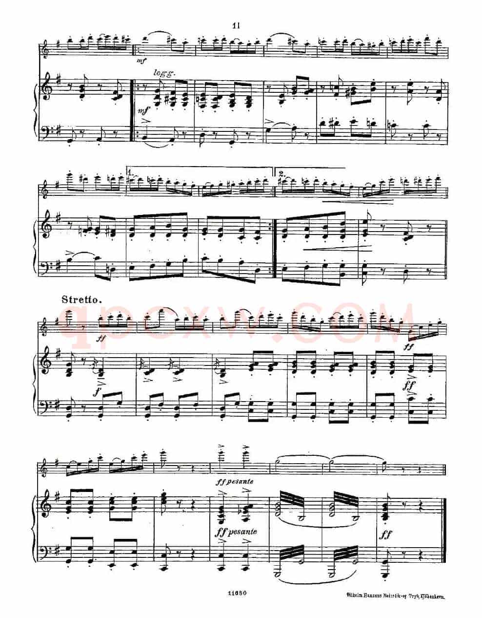 Fantaisies nationales. Op. 59, 3. （长笛+钢琴伴奏）
