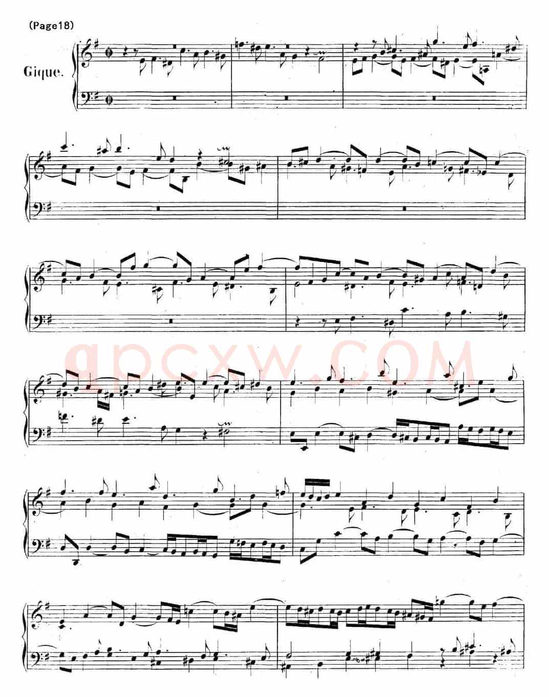 帕蒂塔6首德国组曲（No.6 e小调 巴赫 Partita e Minor BWV 830）