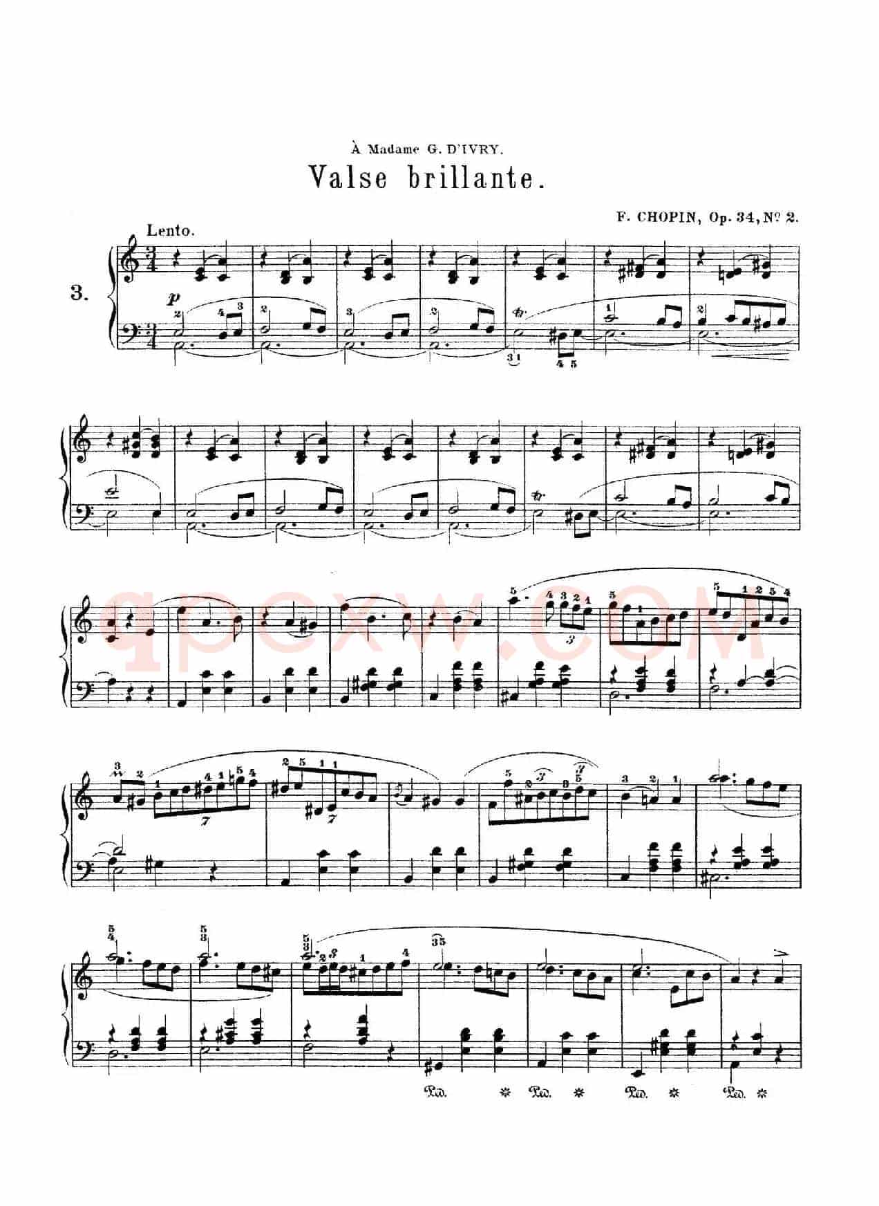 Trois Valses Brillante Op.34