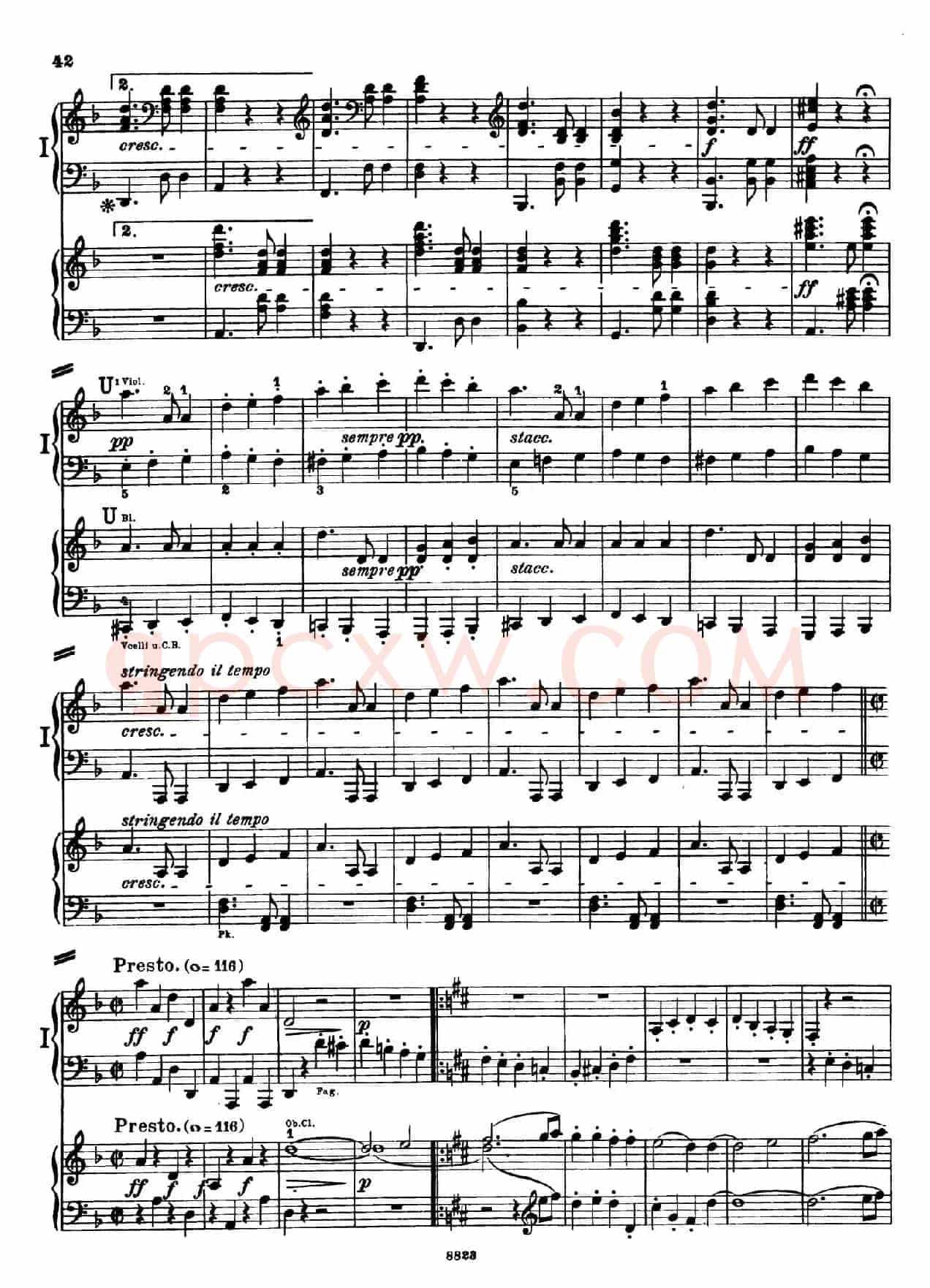 d小调第九交响曲 Op.125(双钢琴P33——42)