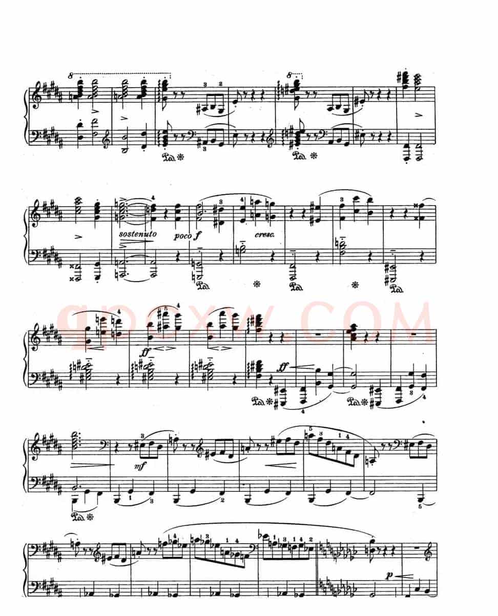 Scherzo in e flat Min Op·4（降e小调谐谑曲）
