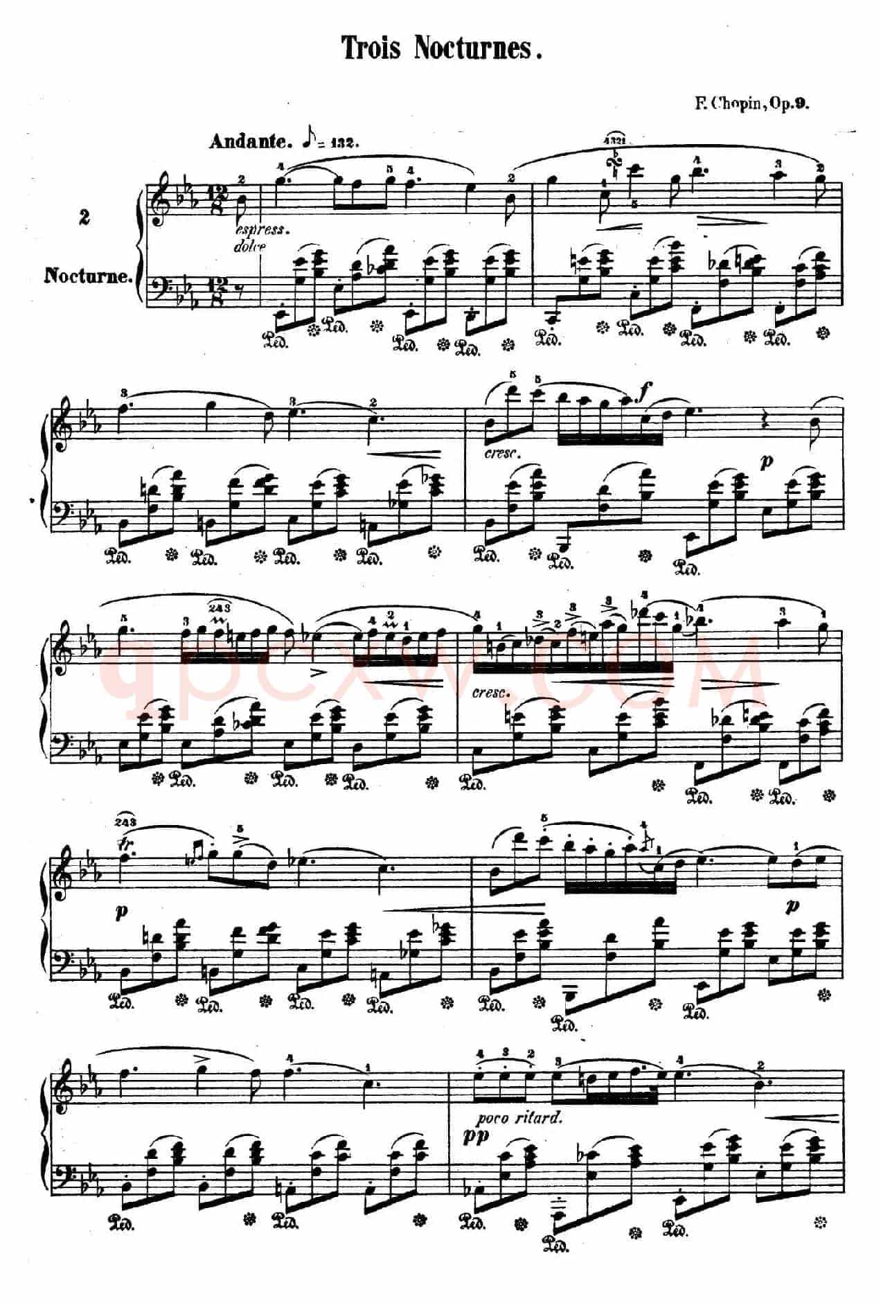 Trois Nocturnes Op.9(Ⅱ)