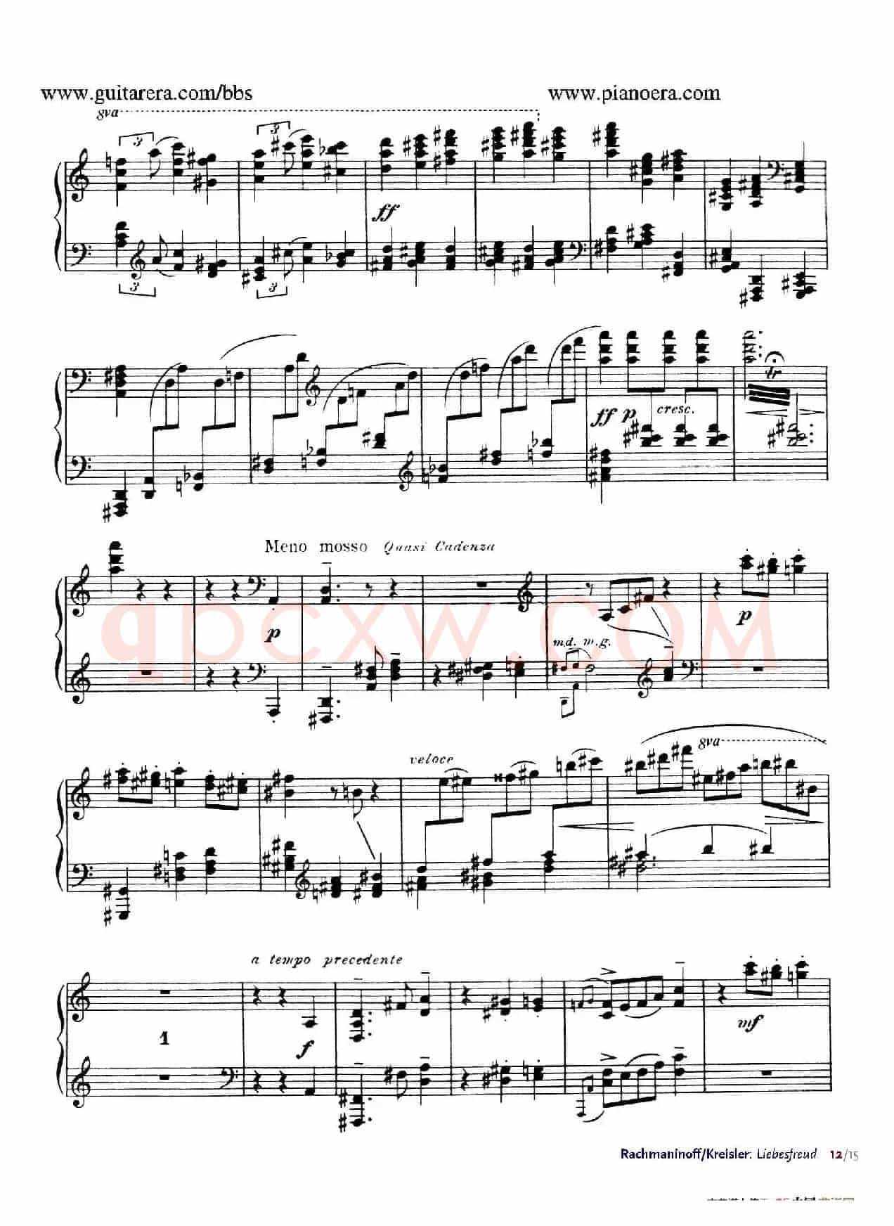 Liebesfreud(爱的喜悦)(钢琴独奏版)