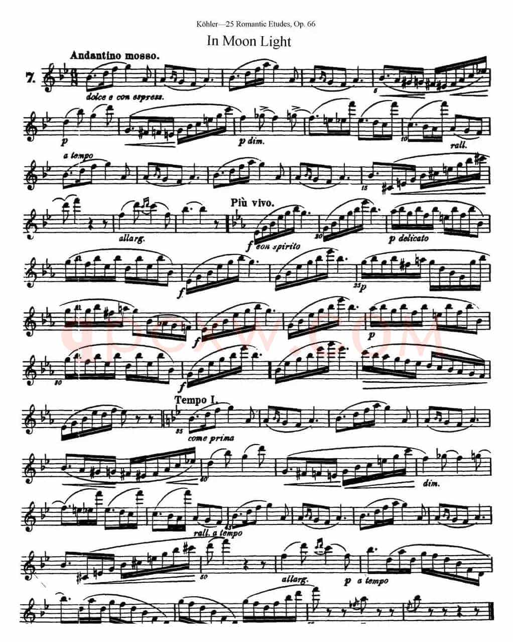 25首浪漫练习曲作品66号（NO.7）