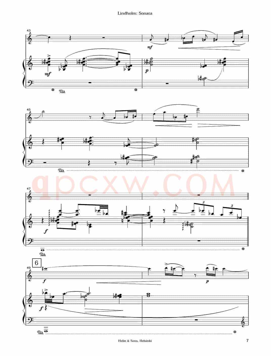 Sonata（长笛+钢琴）
