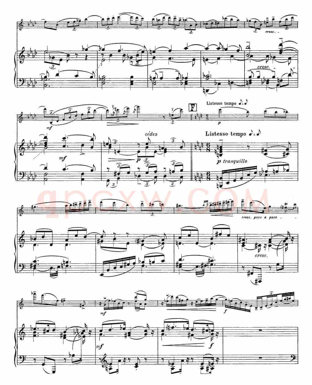 伊萨伊作品集：Extase（小提琴+钢琴伴奏）