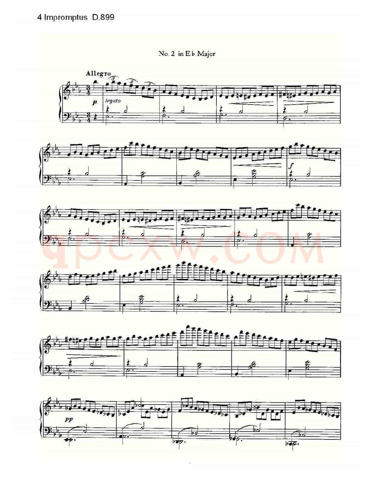 4 Impromptus D.899(4人即兴演奏 D.899)