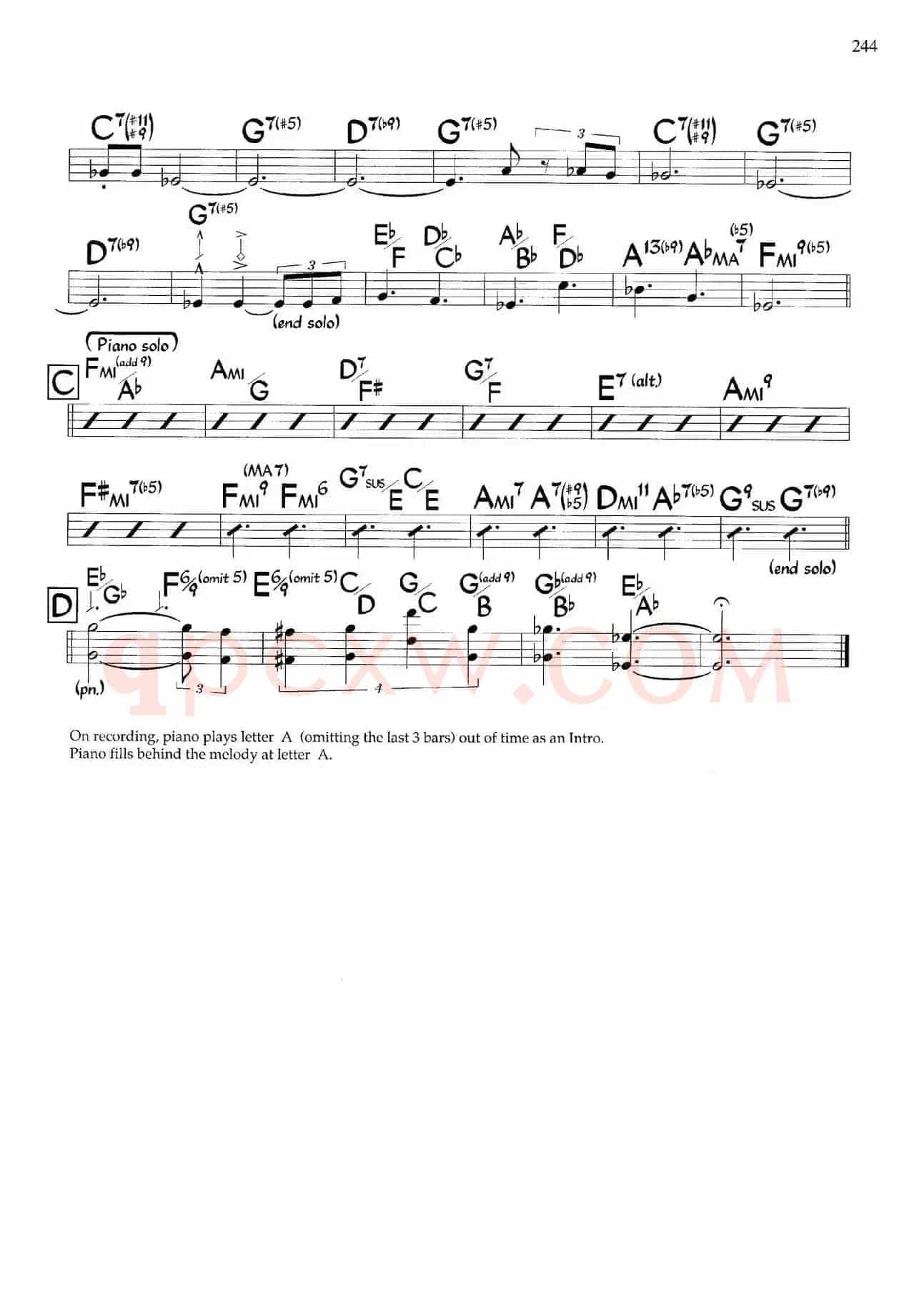 Midnidht Silense（爵士钢琴曲）