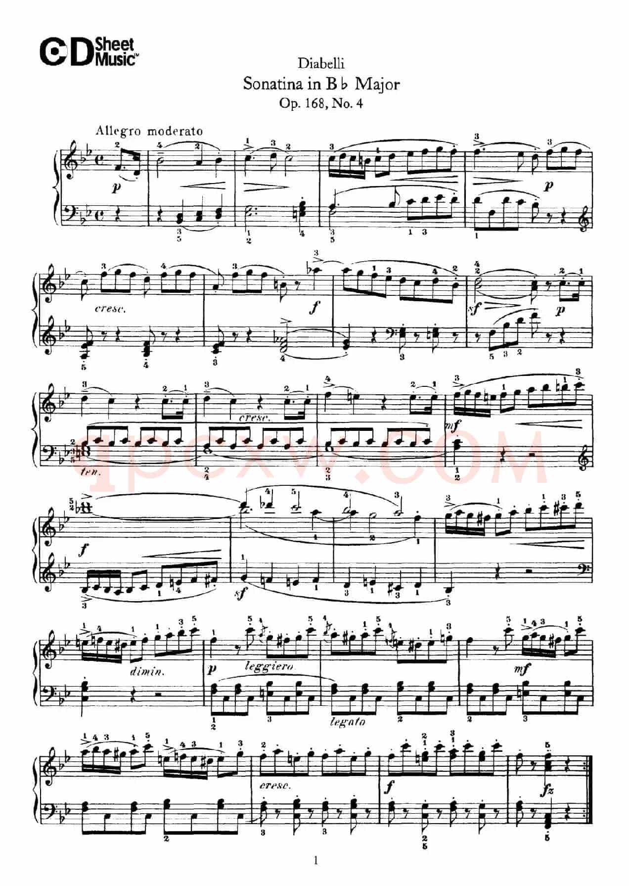 7 Piano Sonatinas Op.168(7首钢琴小奏鸣曲 No.4)