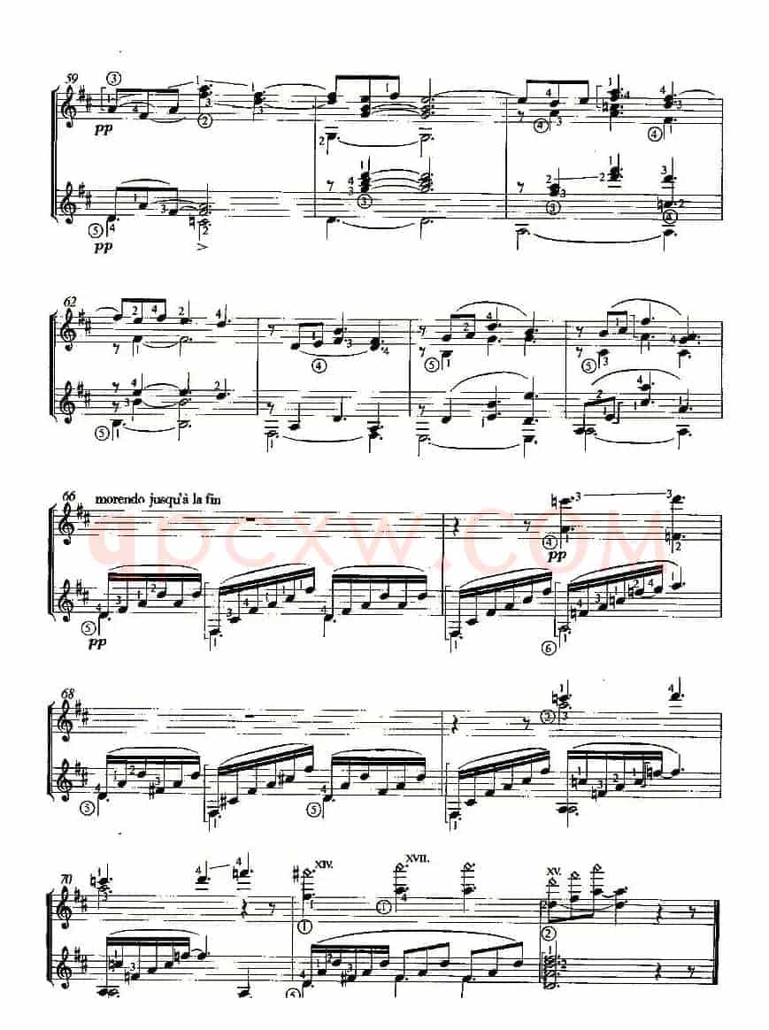 CLAIR DE LUNE（双吉他）