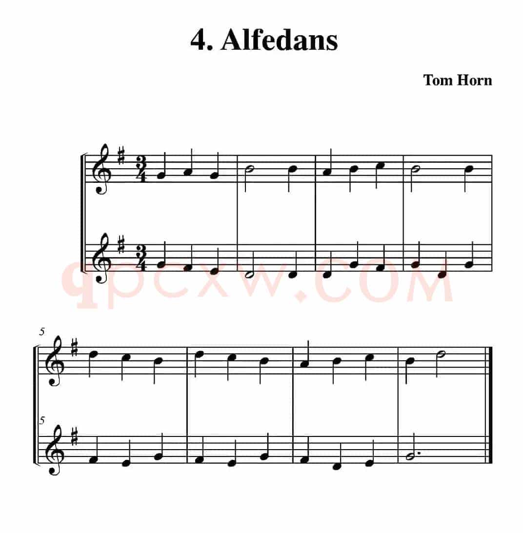 Alfedans（简易二重奏）