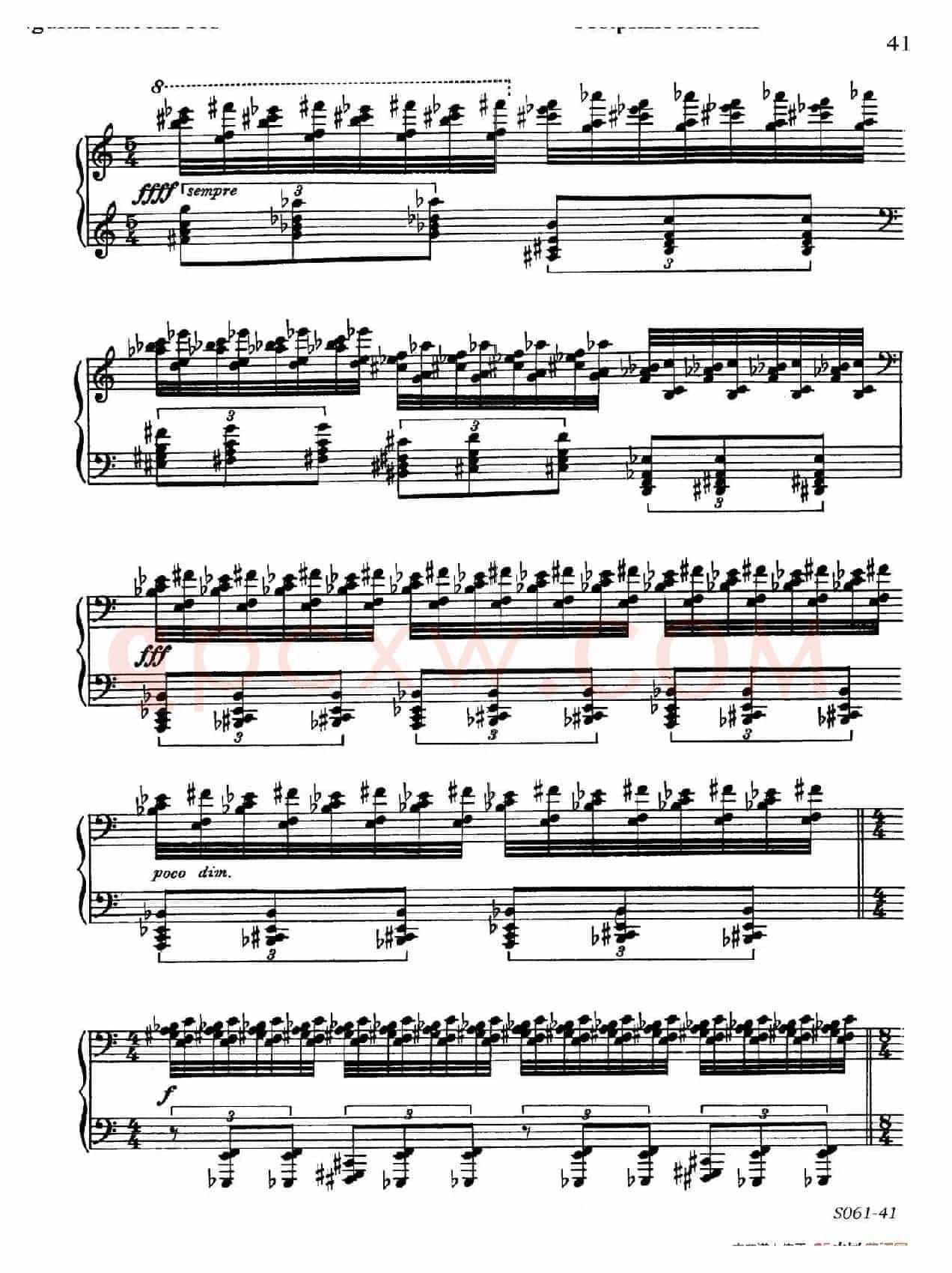 Poems of 1917 Op.41(1917之诗 8. 战争)