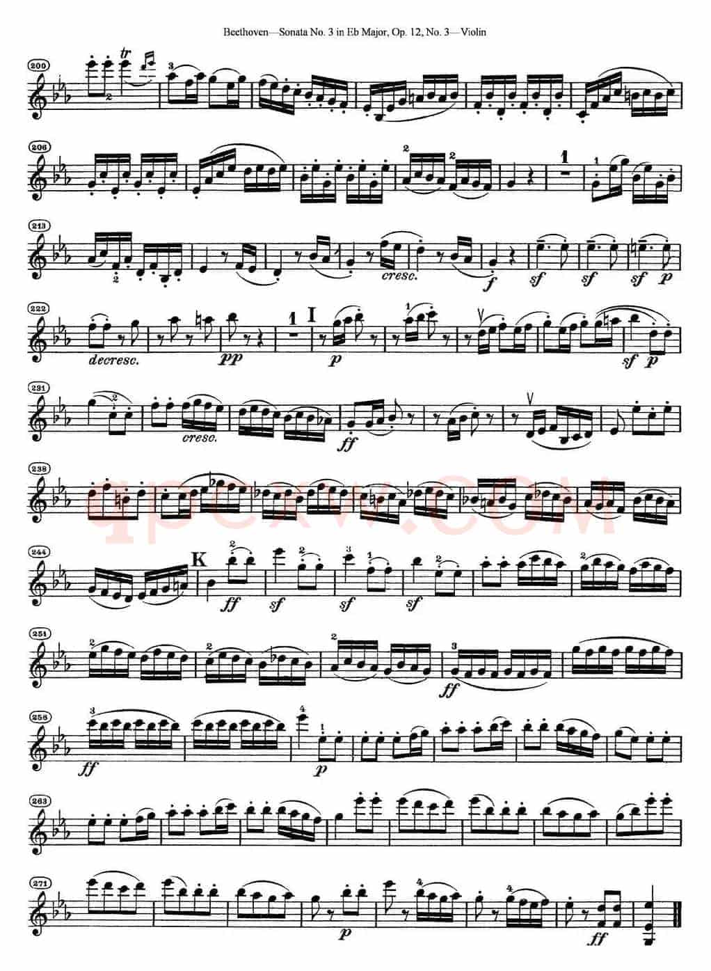 Violin Sonata No.3 in Eb Major Op.12 No.3