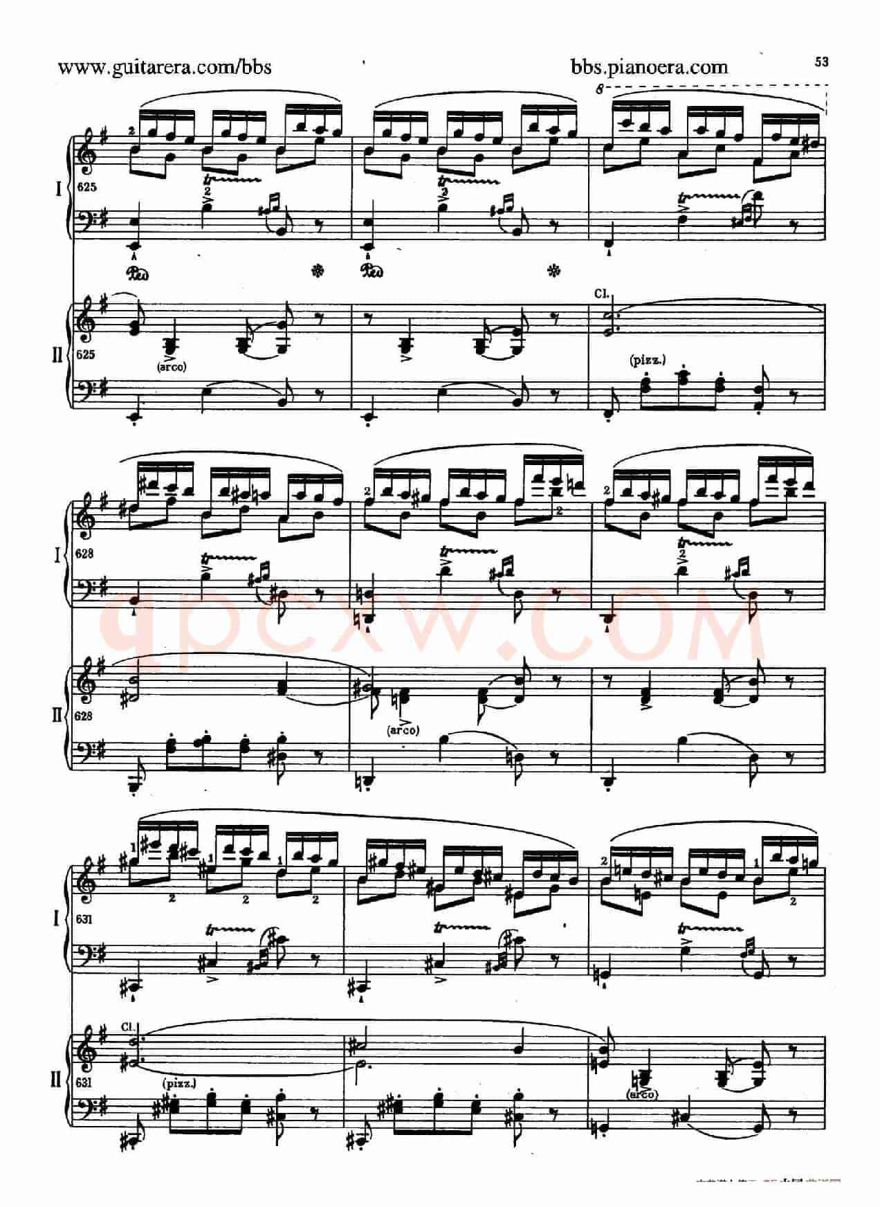 e小调第一钢琴协奏曲 Op.11(双钢琴版·第一乐章)