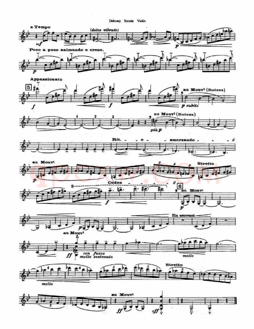 奏鸣曲（Sonata）（ 德彪斯作曲版）