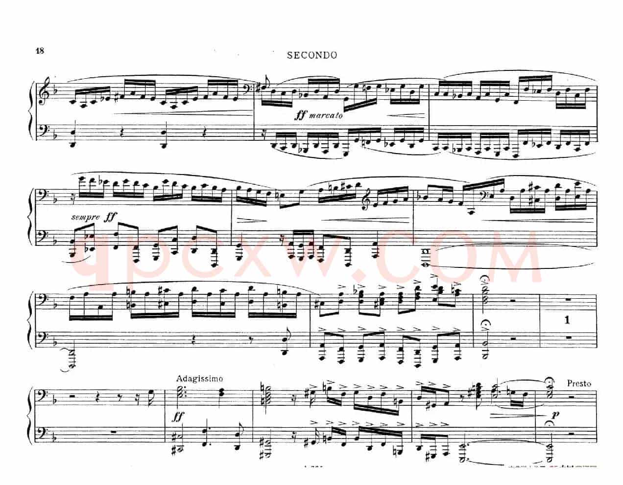 d小调托卡塔与赋格(BWV 565·雷格改编钢琴四手联弹版)