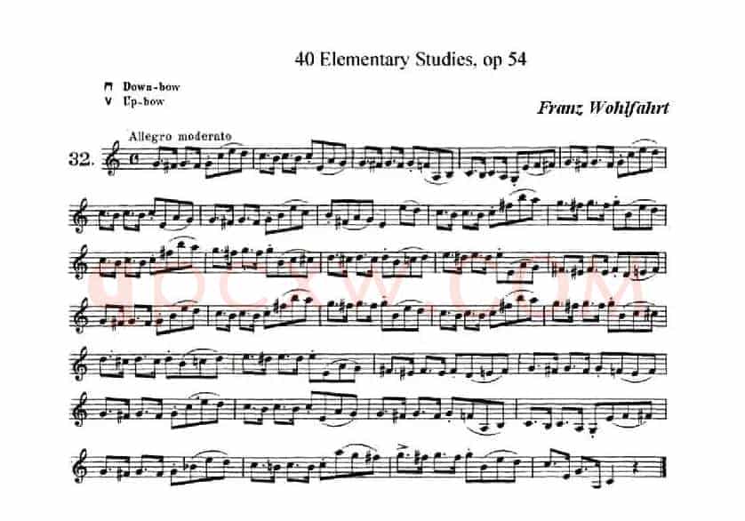 40首小提琴初级技巧练习曲之32