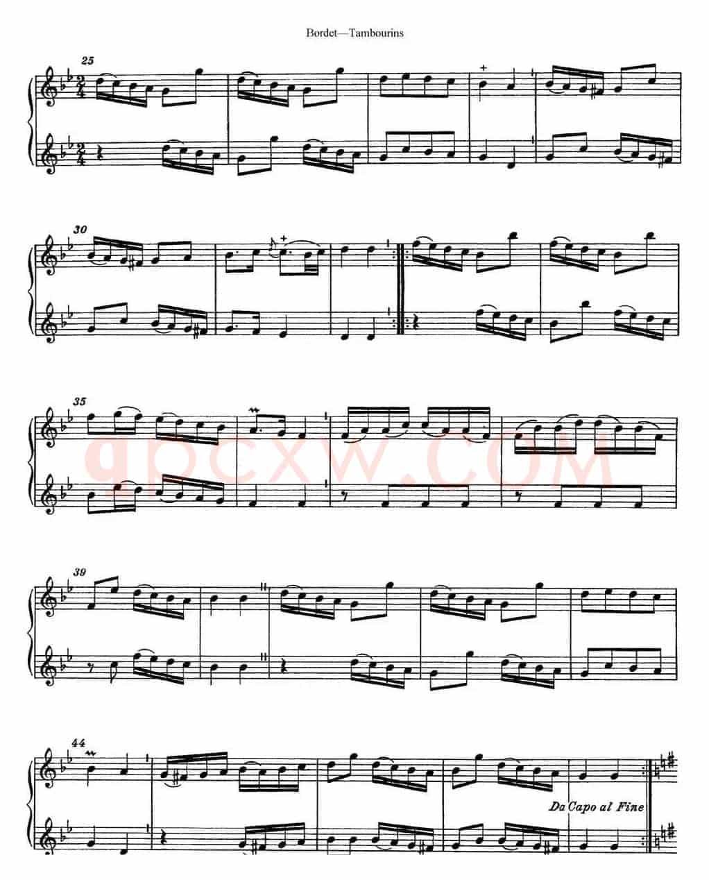 博埭特长笛二重奏 Tambourins