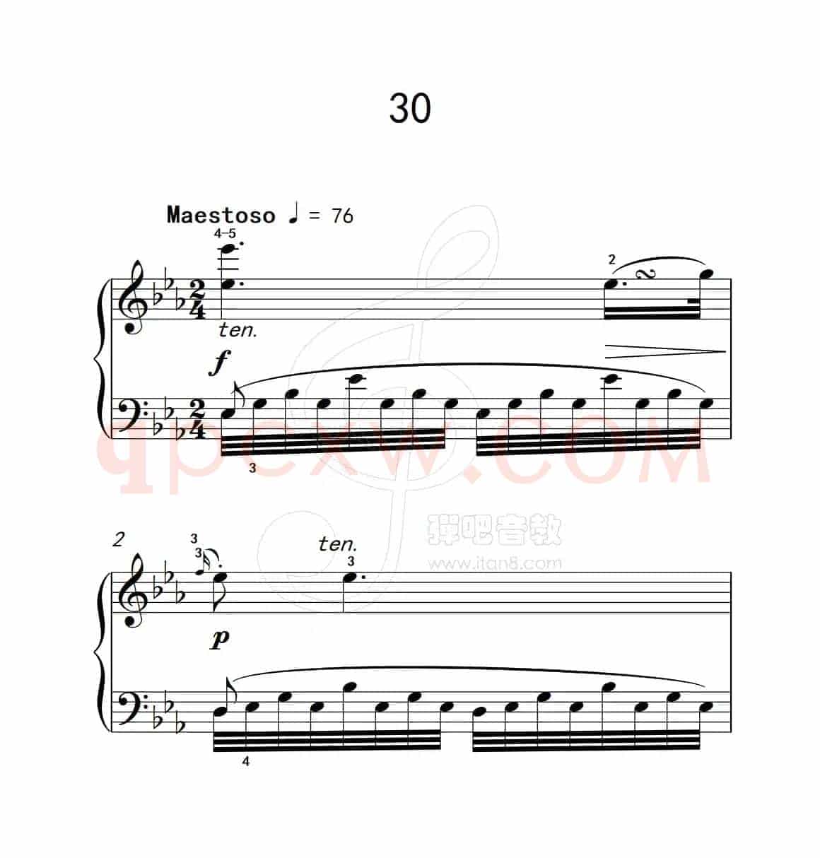 练习曲 30（克拉莫钢琴练习曲60首）