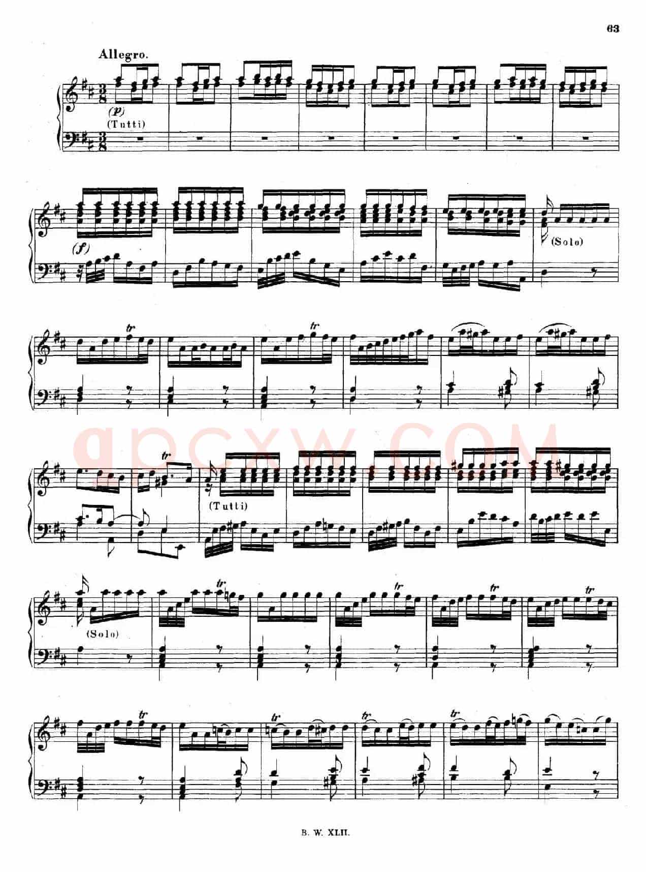 16 Concertos BWV 972-987(十六首为独奏古钢琴而作的协奏曲)(P1——10)