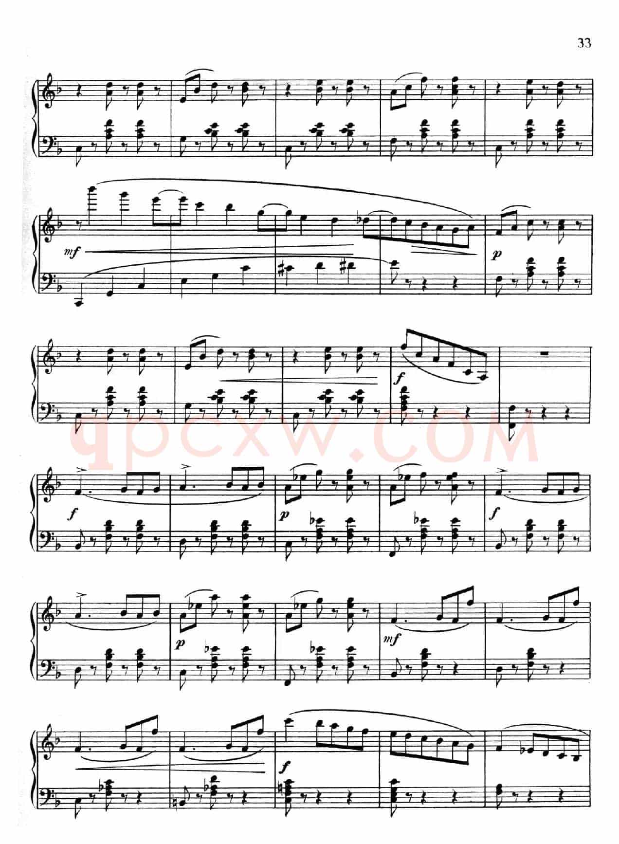 F大调第四圆舞曲 Valse No.4 （Op.90）