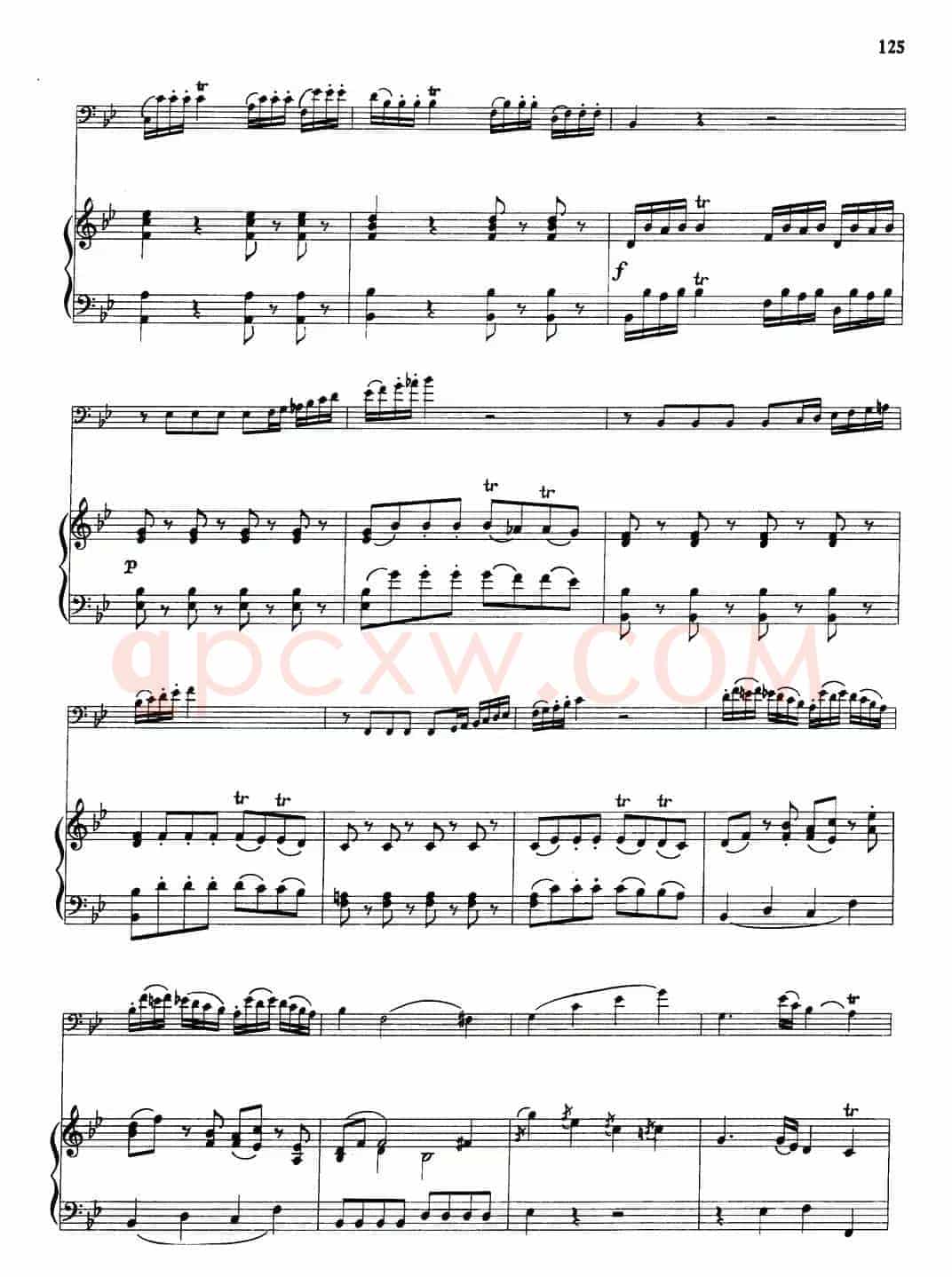 降B大调协奏曲（大管+钢琴伴奏）