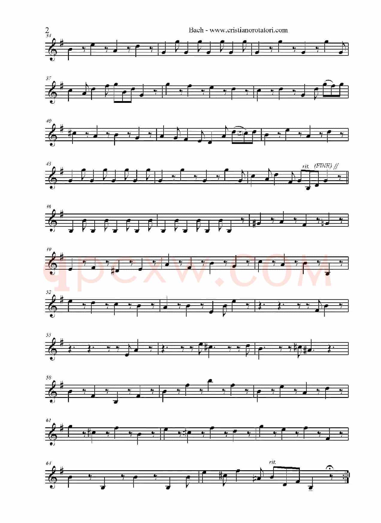 Concerto Brandeburghese（上低音萨克斯）