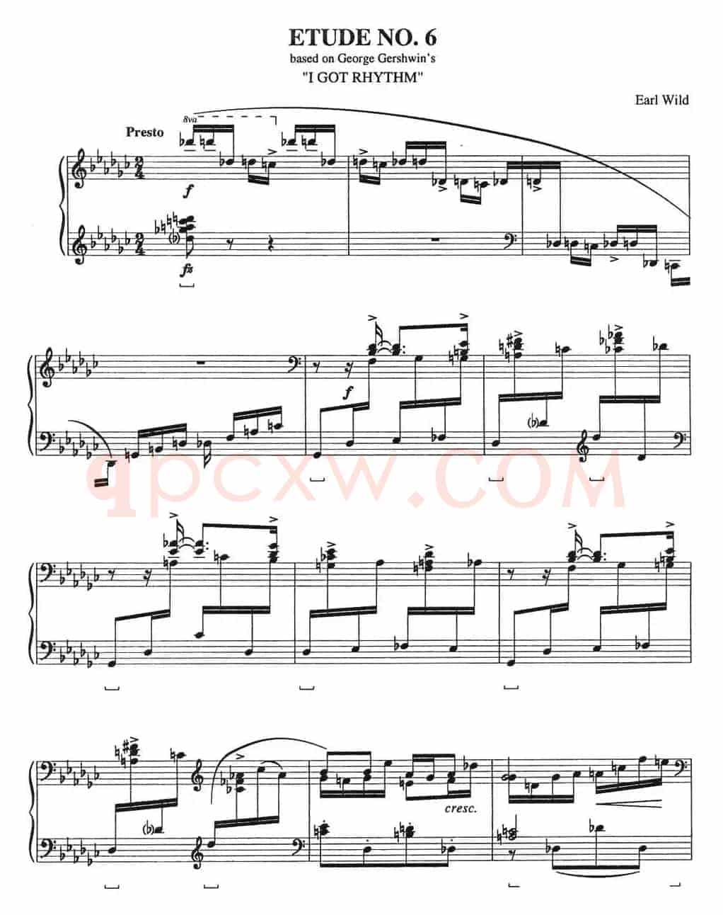 Etude 6 I Got Rythm（乔治·格什温练习曲·6、我的节奏）