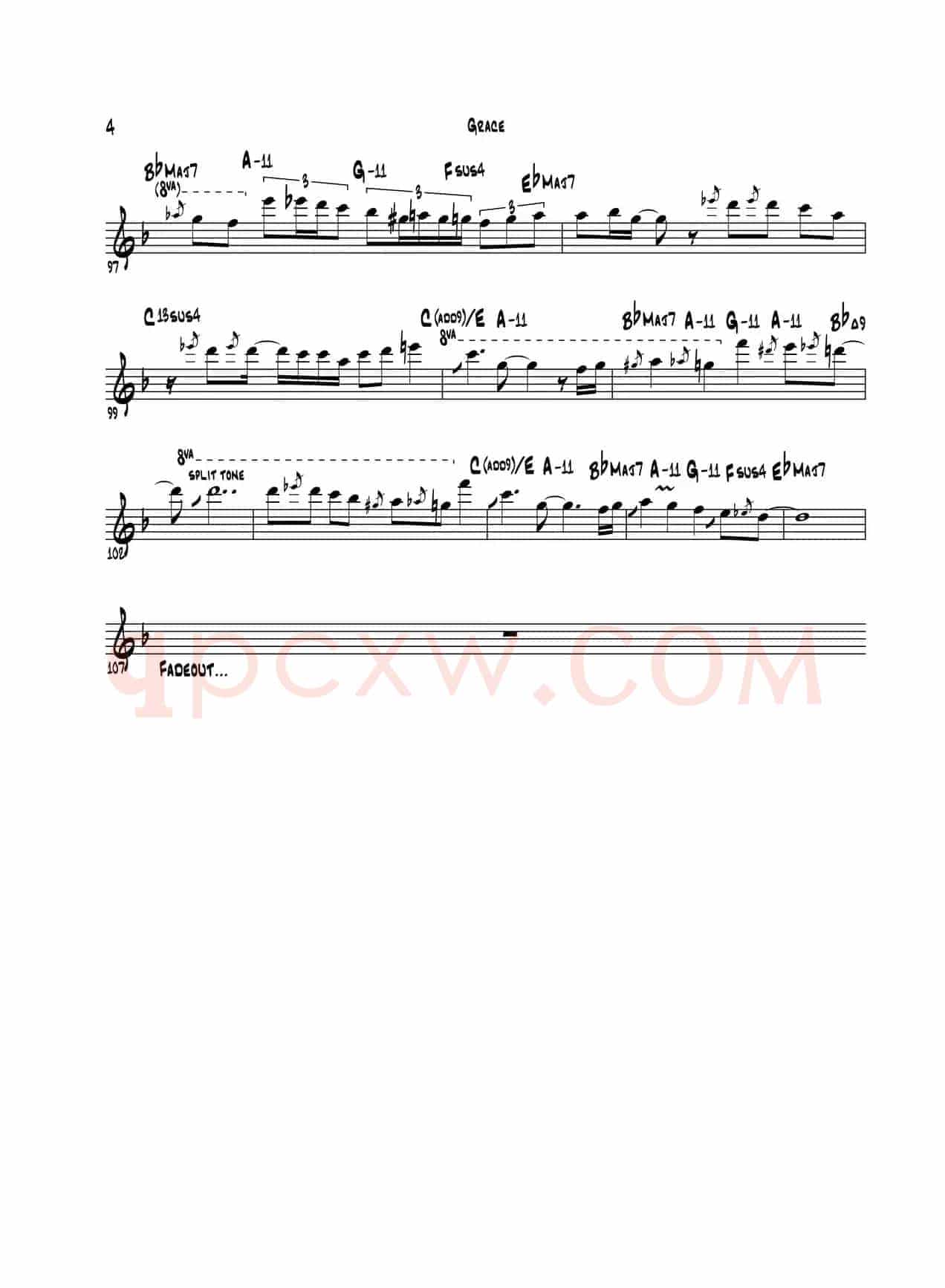 Grace（次中音萨克斯）