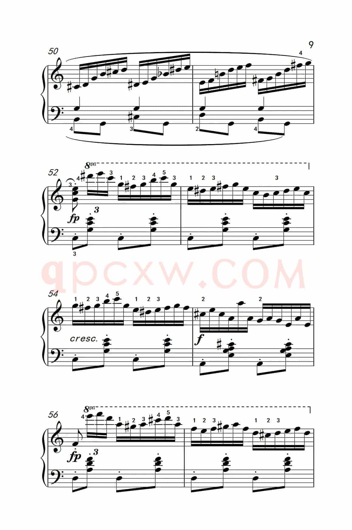 第八级1.练习曲 Op.740 No.16（中央音乐学院 钢琴（业余）考级教程 7-9级）