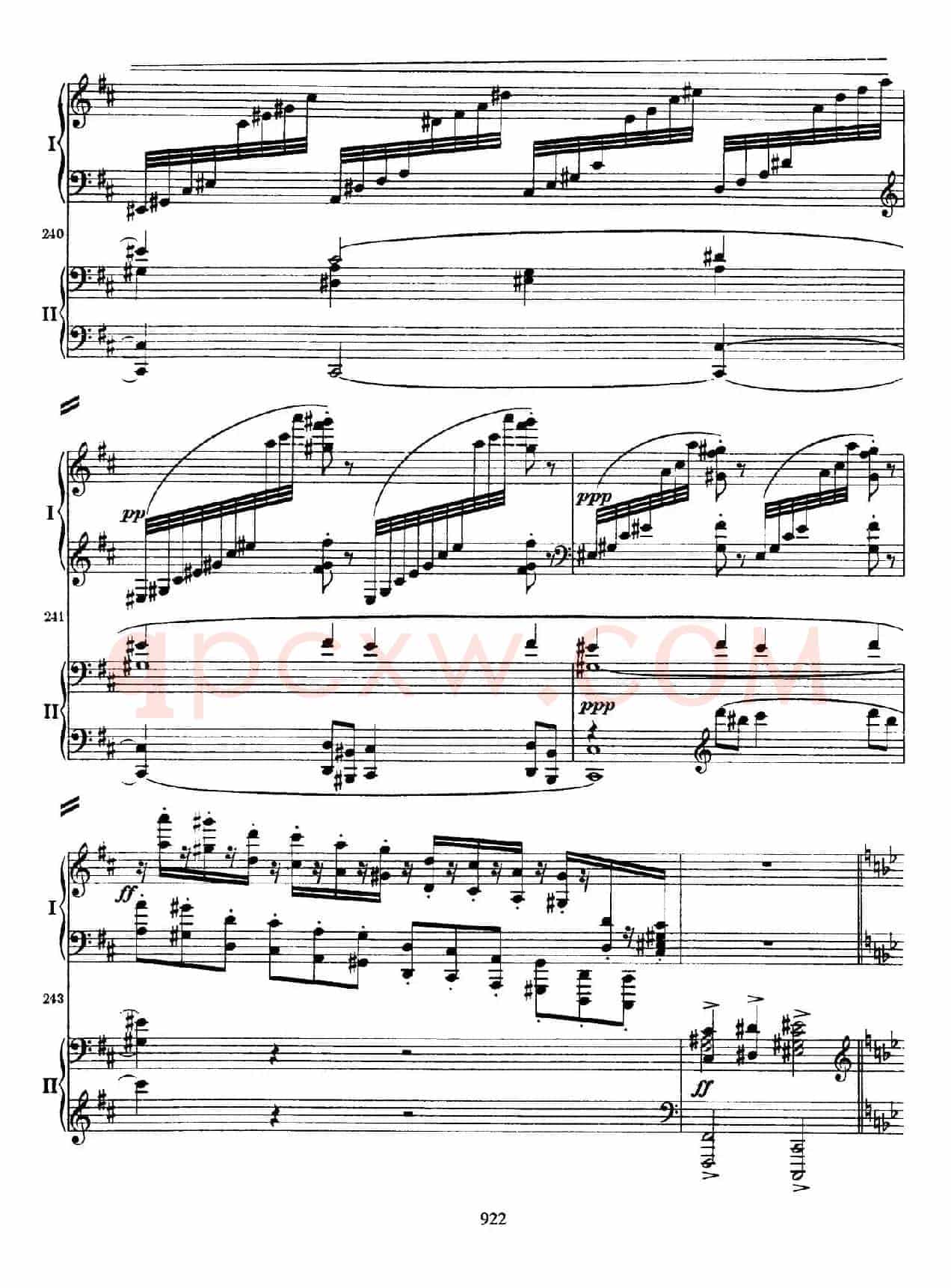 降B大调第二钢琴协奏曲 （P21——30）