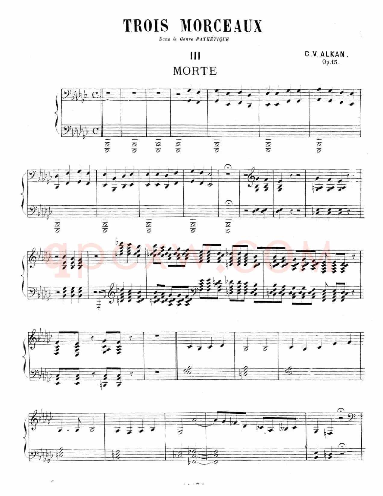 Trois Morceaux Dans Le Genre Pathétique Op.15(3首伤感小品·Ⅲ)