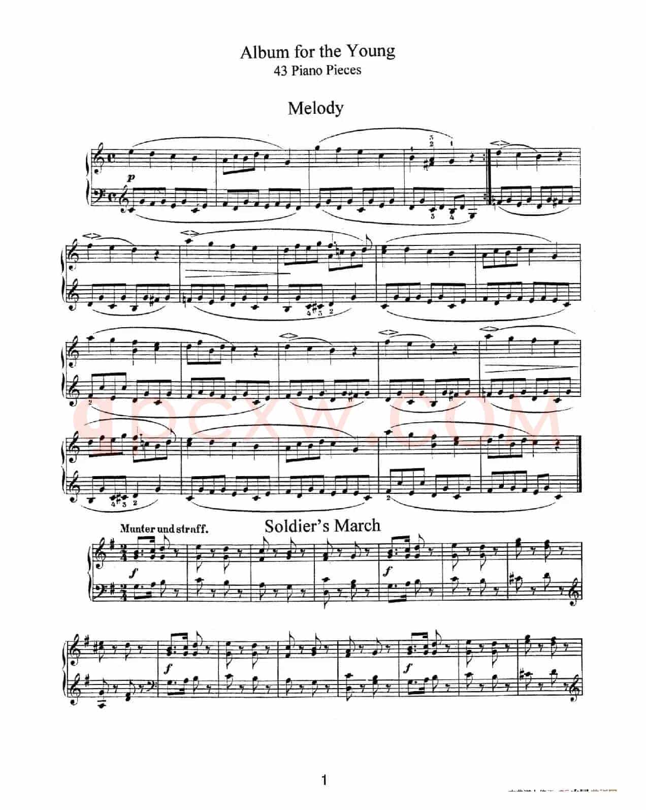 Album für die Jugend Op.68（儿童钢琴曲集）