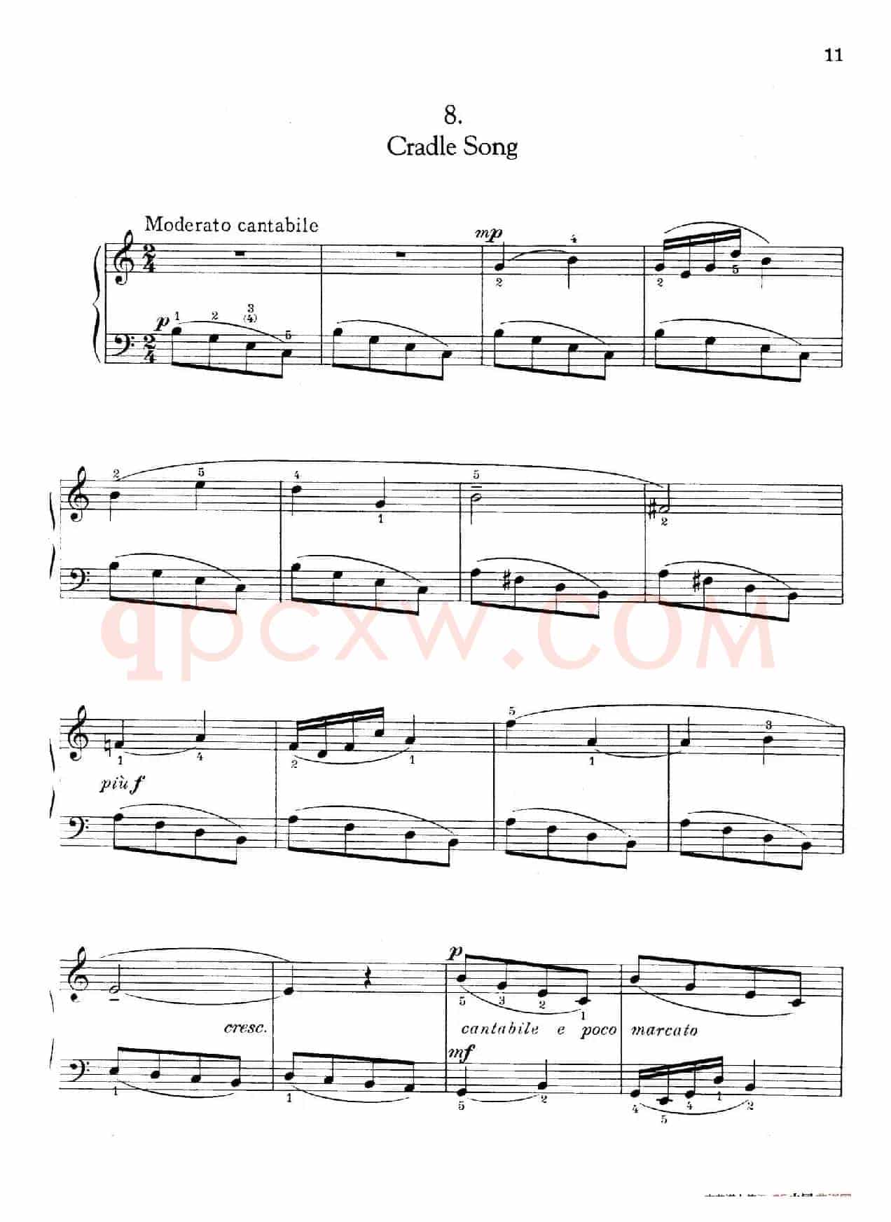 Thirty Pieces For Children Op.27(30首儿童钢琴曲 6—10)
