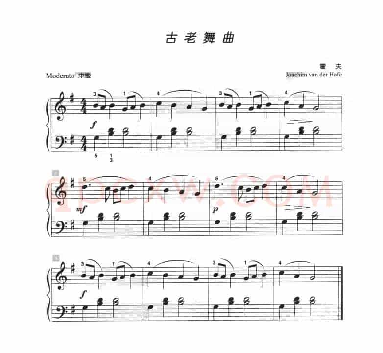 古老舞曲（儿童古典钢琴小品）