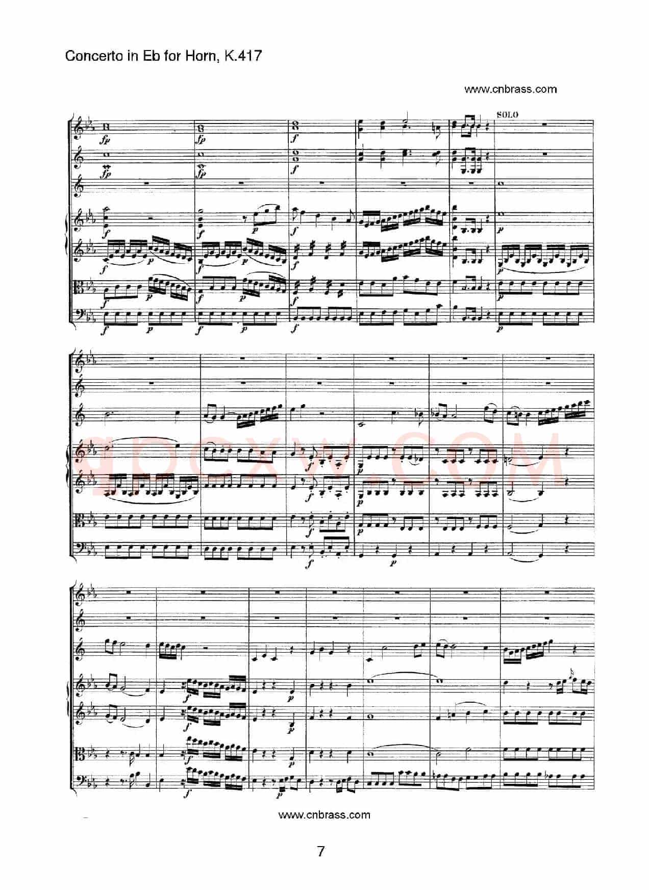 圆号协奏曲（作品K417）