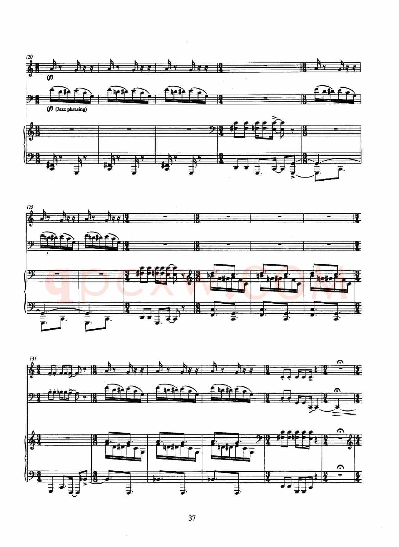 Trio（巴松、双簧管与钢琴三重奏总谱）