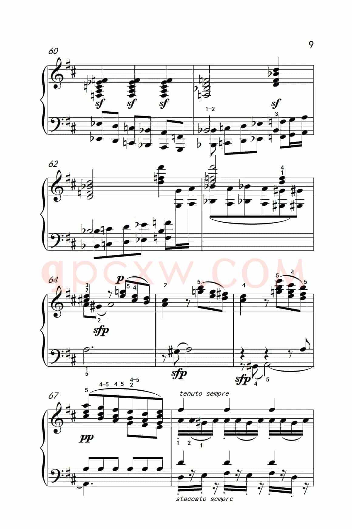 奏鸣曲 Opus 2 Nr.2 第二乐章（贝多芬奏鸣曲集 1）