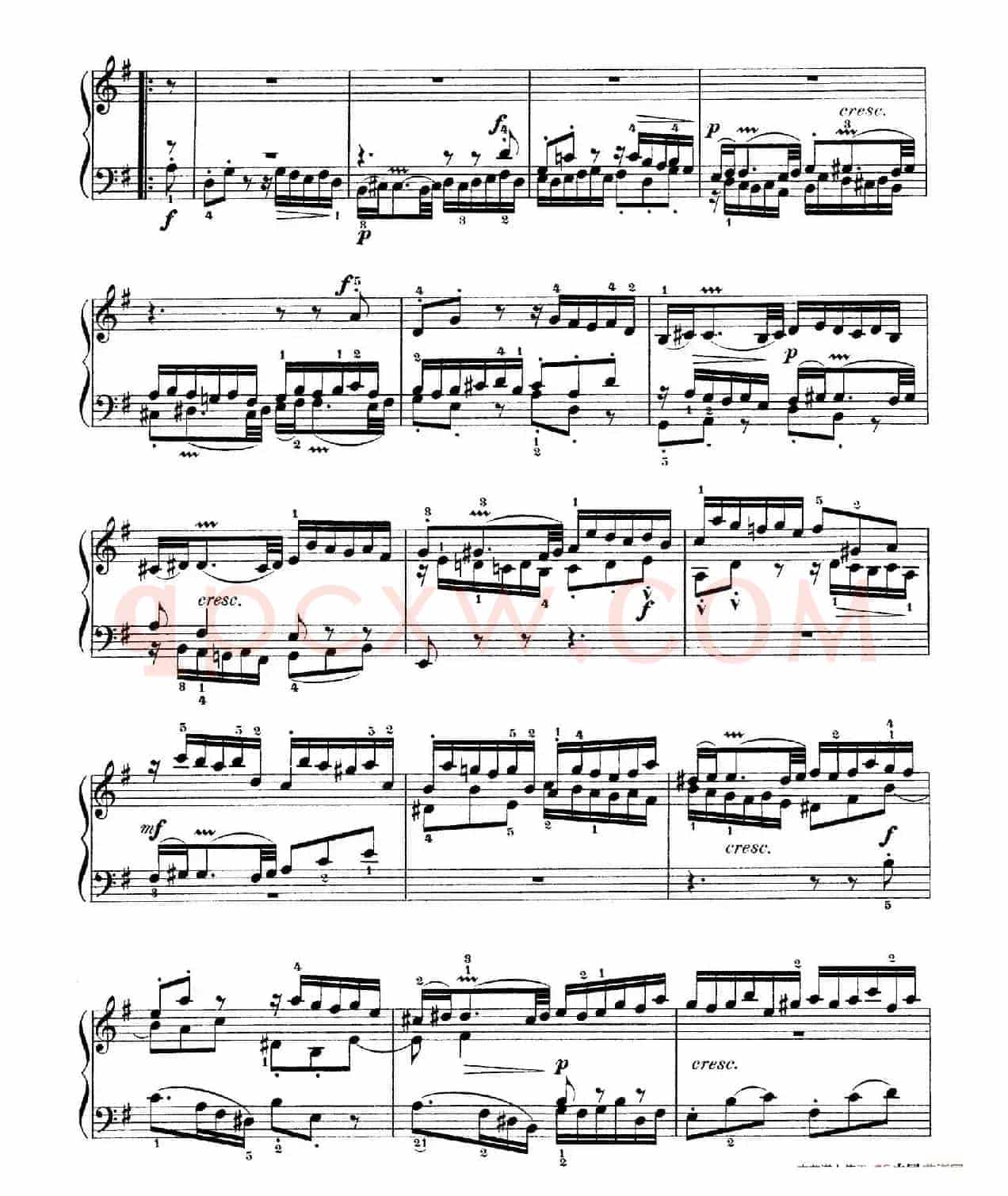 Six Partitas BWV 825-830(6首帕蒂塔·5)