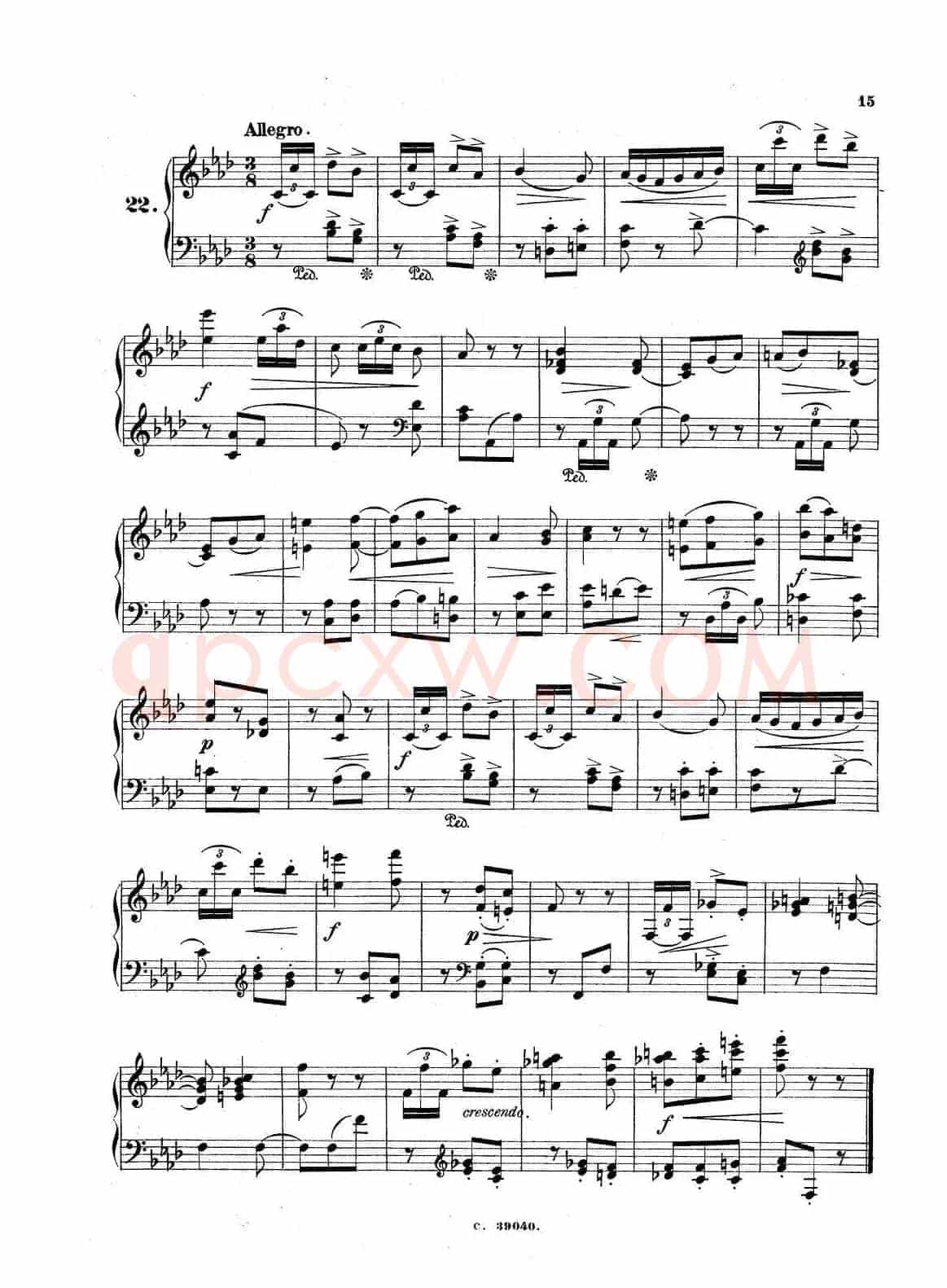 36 Etudes Rhythmiques et Melodiques Op.105（36首节奏与旋律练习曲 20—25）