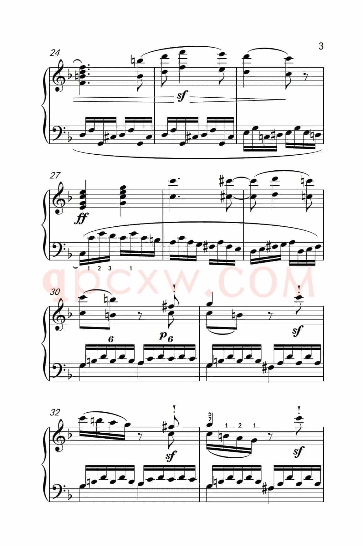 奏鸣曲 Opus 10 Nr.2 第一乐章（贝多芬奏鸣曲集 2）
