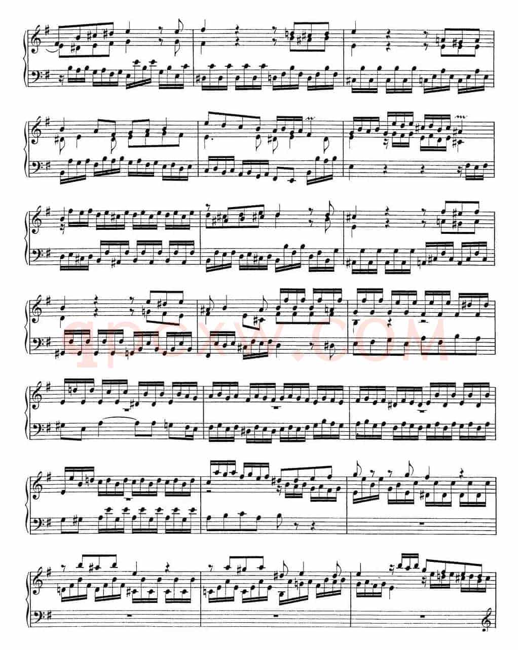 Toccata BWV 914（7首托卡塔·No.5 e小调）