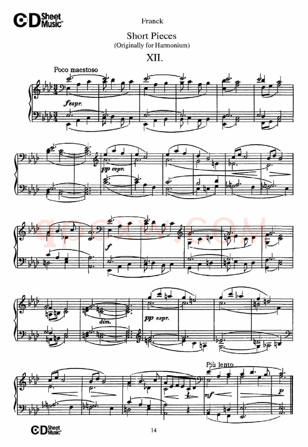 18 Short Pieces（18首小品·Ⅻ）