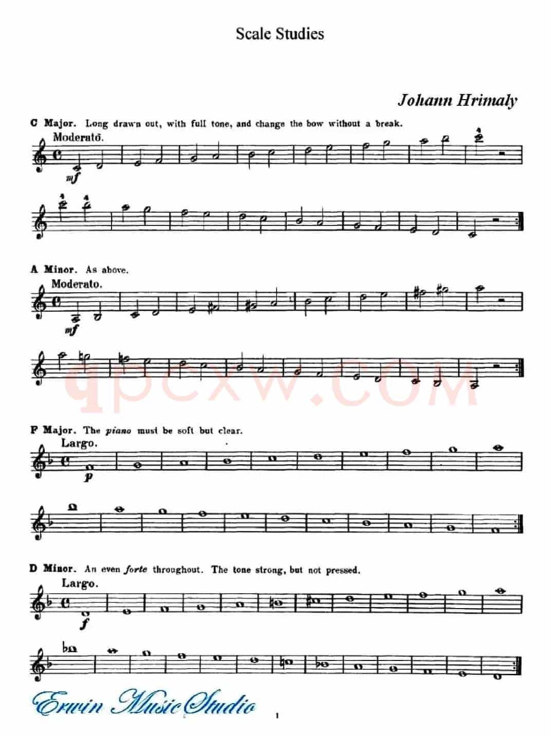 赫利美利《小提琴音阶练习》（Hrimaly《Scale Studies》）