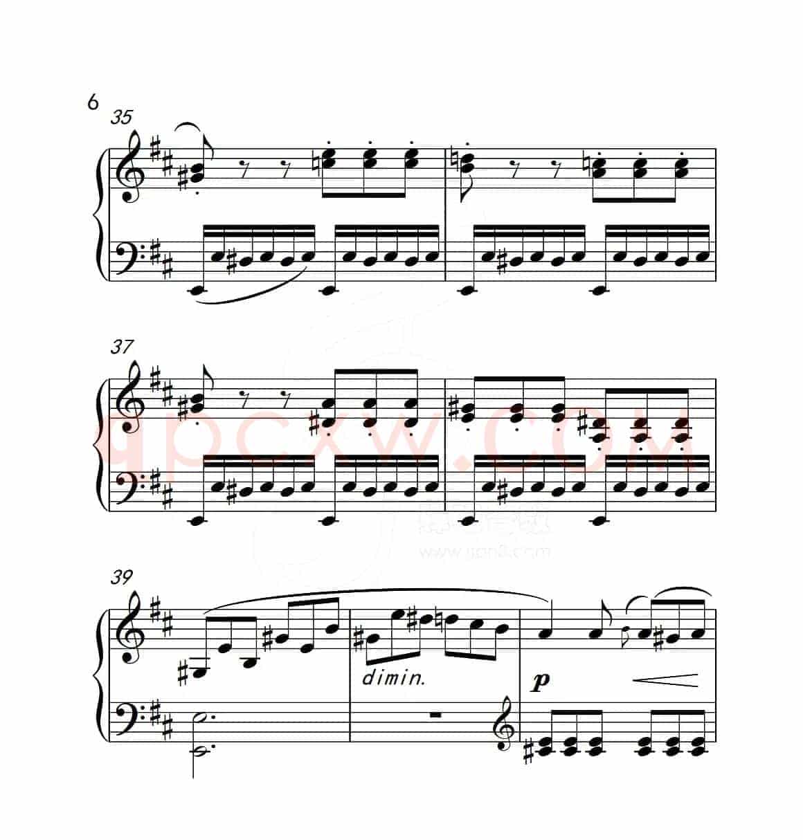 第五级B组 回旋曲（中国音乐学院钢琴考级作品1~6级）